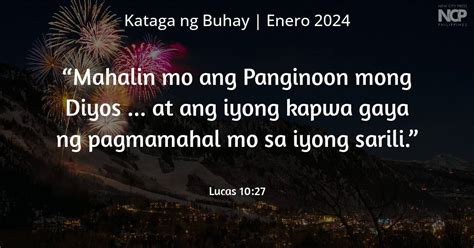 Mahalin ang Diyos, mahalin ang inyong kapwa .